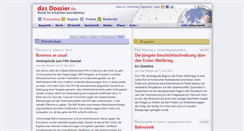 Desktop Screenshot of dasdossier.de